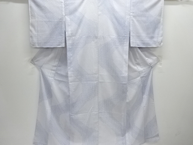 駒絽花菱模様小紋着物